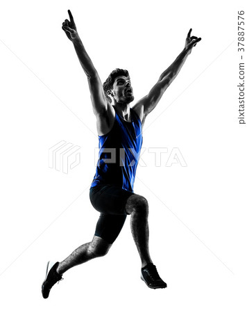 runner sprinter running sprinting athletics man runner sprinter running sprinting athletics man 37887576