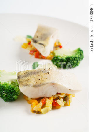 roasted fish with vegetables roasted fish with vegetables 37888466