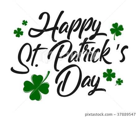 Typographic Saint Patrick's Day greeting card 37889547