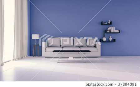 3D rendering of interior modern living room 3D rendering of interior modern living room 37894091