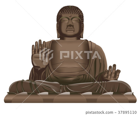 Big Buddha image of tourist destination Nara 37895110