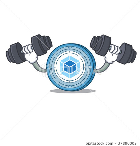 Fitness webpack coin character cartoon 37896002