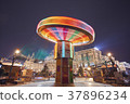 ferris wheel carousel in motion 37896234