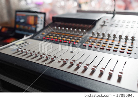 Music mixer equalizer console for mixer control Music mixer equalizer console for mixer control 37896943