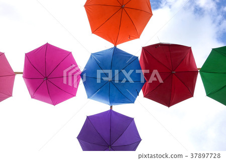 Colorful umbrellas background. Colorful umbrellas  37897728