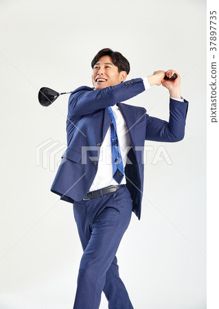 Golf, Suit, Business, Success, Start, Golfing, Swinging Worker Golf, Suit, Business, Success, Start, Golfing, Swinging Worker 37897735