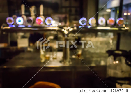 The counter with blurred beverages bar background The counter with blurred beverages bar background 37897946