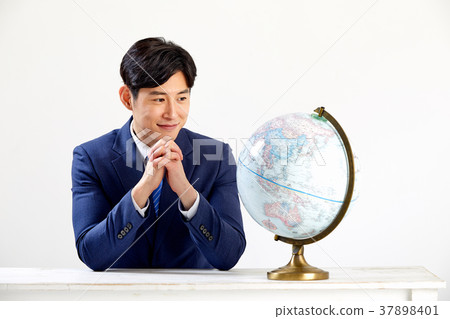 Global Business Man, Globe, Success, Global Businessman, Young Businessman 37898401