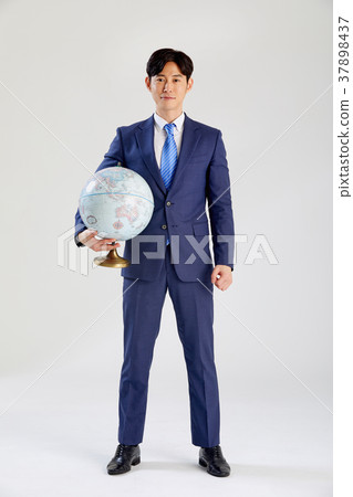 Global Business Man, Globe, Success, Global Businessman, Young Businessman 37898437