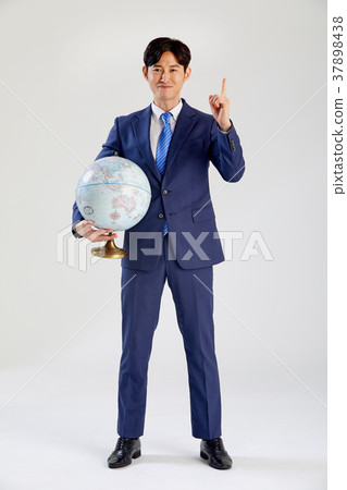 Global Business Man, Globe, Success, Global Businessman, Young Businessman 37898438