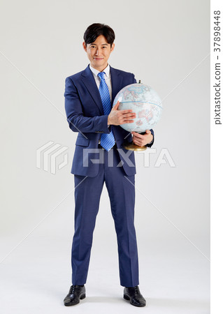 Global Business Man, Globe, Success, Global Businessman, Young Businessman 37898448