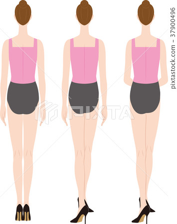 Standing woman wearing high heels Standing woman wearing high heels 37900496