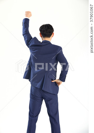 一張20歲的男孩戰鬥，歡樂，成功，熱情，歡呼的圖片 37901067
