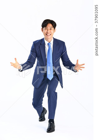 A picture of a 20 year-old boy fighting, joy, success, enthusiasm, cheers 37901095