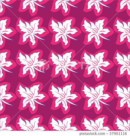 Flower seamless pattern bright pink colors - Stock Illustration ...