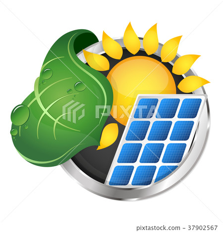 Electricity from the sun symbol 37902567