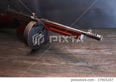 Old USA Submachine Gun 37903287