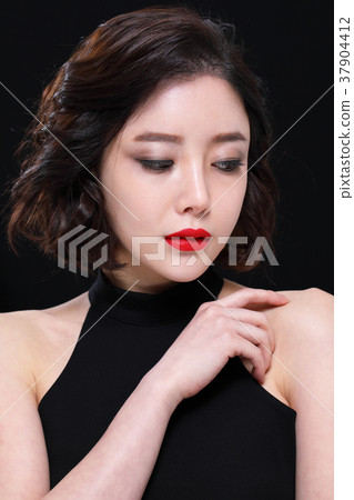 美容，化妝，美容，二十多歲，女性，單頭髮 37904412