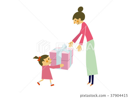 Children and mothers giving presents. Image of Mother's Day. Children and mothers giving presents. Image of Mother's Day. 37904415