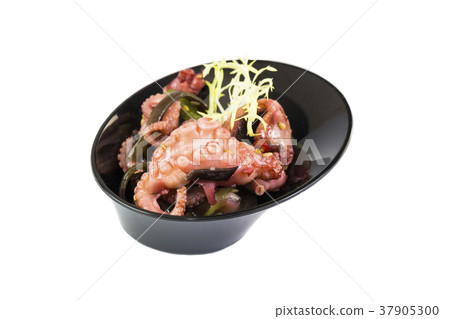 Mini canapes with seafood and vegetables and herbs Mini canapes with seafood and vegetables and herbs 37905300
