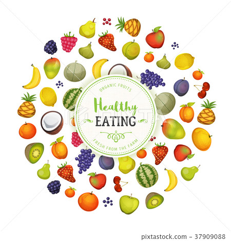 Healthy Eating With Fruits Background 37909088