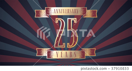 25 years anniversary vector icon, logo 25 years anniversary vector icon, logo 37910833
