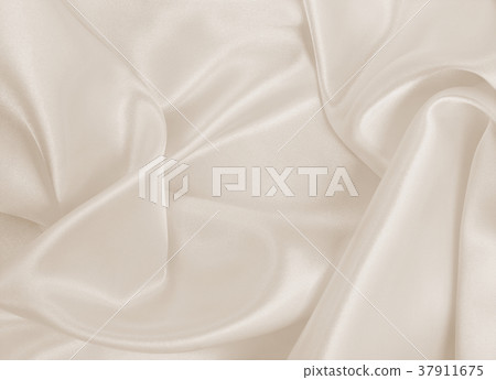 Smooth elegant golden silk or satin luxury cloth  37911675