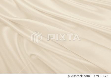 Smooth elegant golden silk or satin luxury cloth 37911676