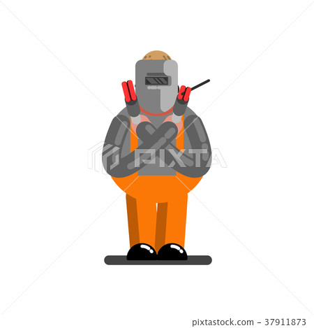 Big welder with hands cross 37911873