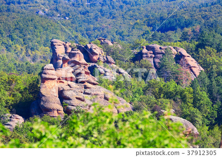 Cliff rocks panorama, Belogradchik, Bulgaria 37912305