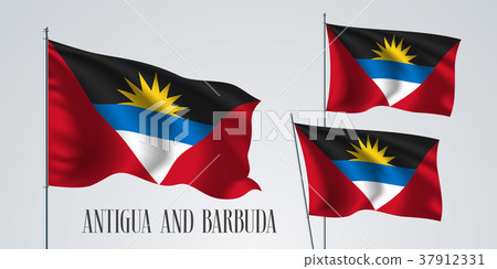 Antigua and Barbuda flag vector illustration Antigua and Barbuda flag vector illustration 37912331