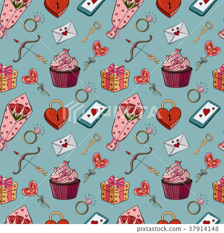 Vector illustration of a seamless pattern of Vector illustration of a seamless pattern of 37914148