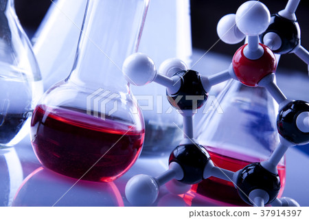 Test tubes in laboratory 37914397