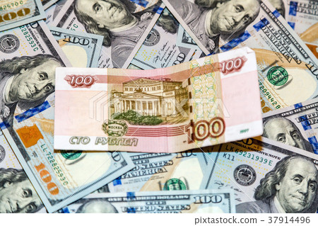 Dollars and rubles 37914496