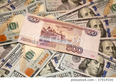 Dollars and rubles 37914500