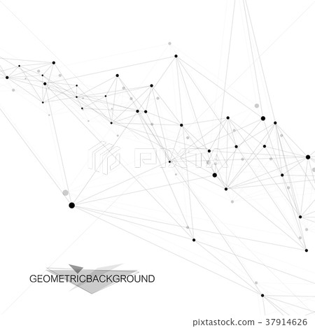 Geometric graphic background molecule and 37914626