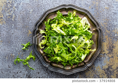 Frize lettuce salad, fresh frisee Frize lettuce salad, fresh frisee 37914808