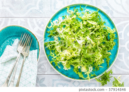 Frize lettuce salad, fresh frisee 37914846