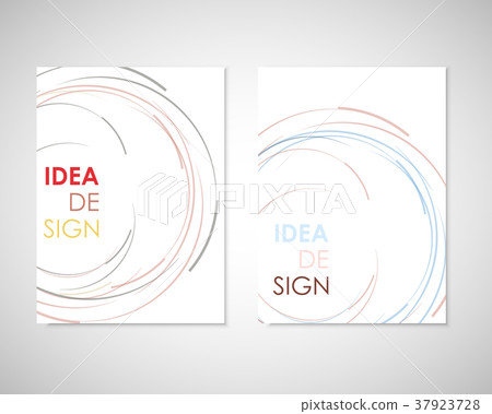 Abstract minimal geometric round circle shapes 37923728