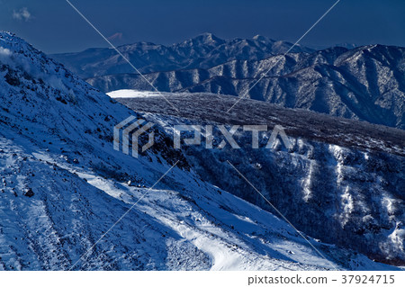Mt. Fuji and Mt. Takayama which are distant from Nasu and Asahi-dake 37924715