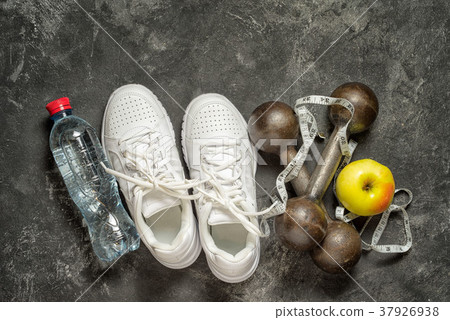 sports background top view  37926938