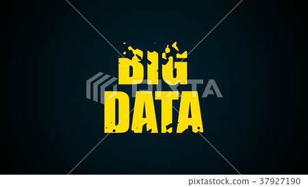 Big data text. Digital 3d rendering background. Big data text. Digital 3d rendering background. 37927190
