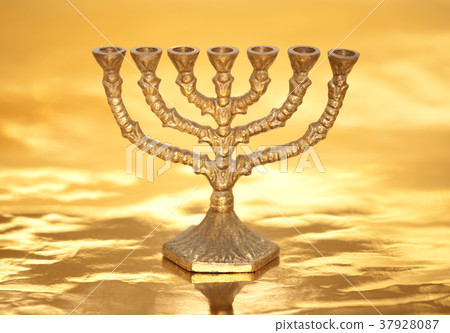 Golden Menorah  37928087