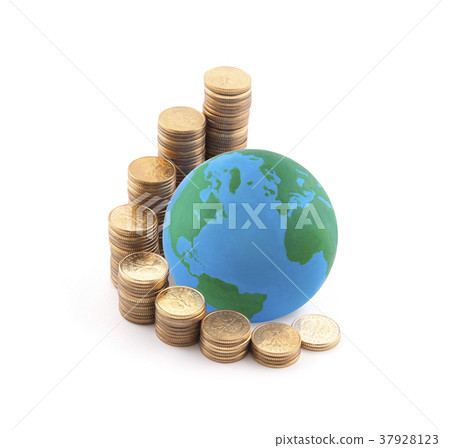 World standing on money  37928123