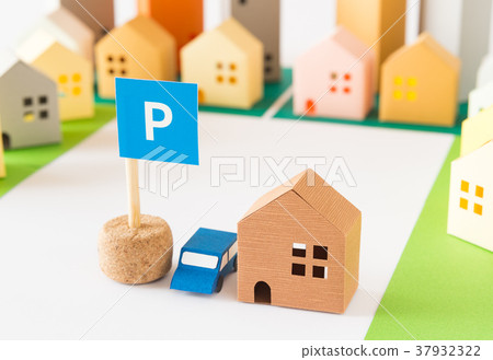 Parking lot in the town Parking in the residential area Parking proof car car Parking lot in the town Parking in the residential area Parking proof car car 37932322