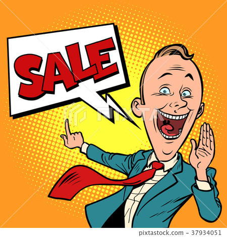 插图素材: salesman businessman sale