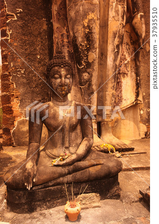 ASIA THAILAND SUKHOTHAI TEMPLE, WAT SAPHAN HIN ASIA THAILAND SUKHOTHAI TEMPLE, WAT SAPHAN HIN 37935510