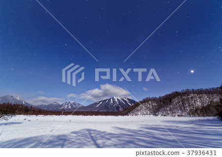 Moonlight towards the starry sky and Mt. Moonlight towards the starry sky and Mt. 37936431