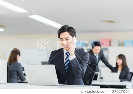 Businessman (phone) Businessman (phone) 37937004