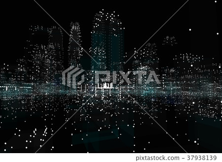 Hologram futuristic interface city 37938139